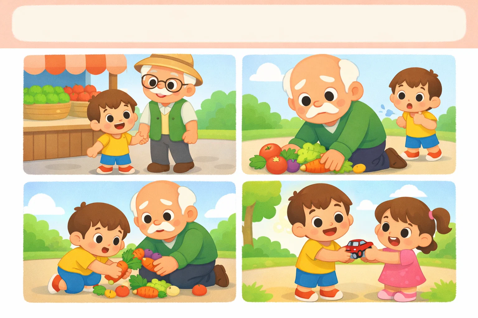 child and old man child bedtime story for kids