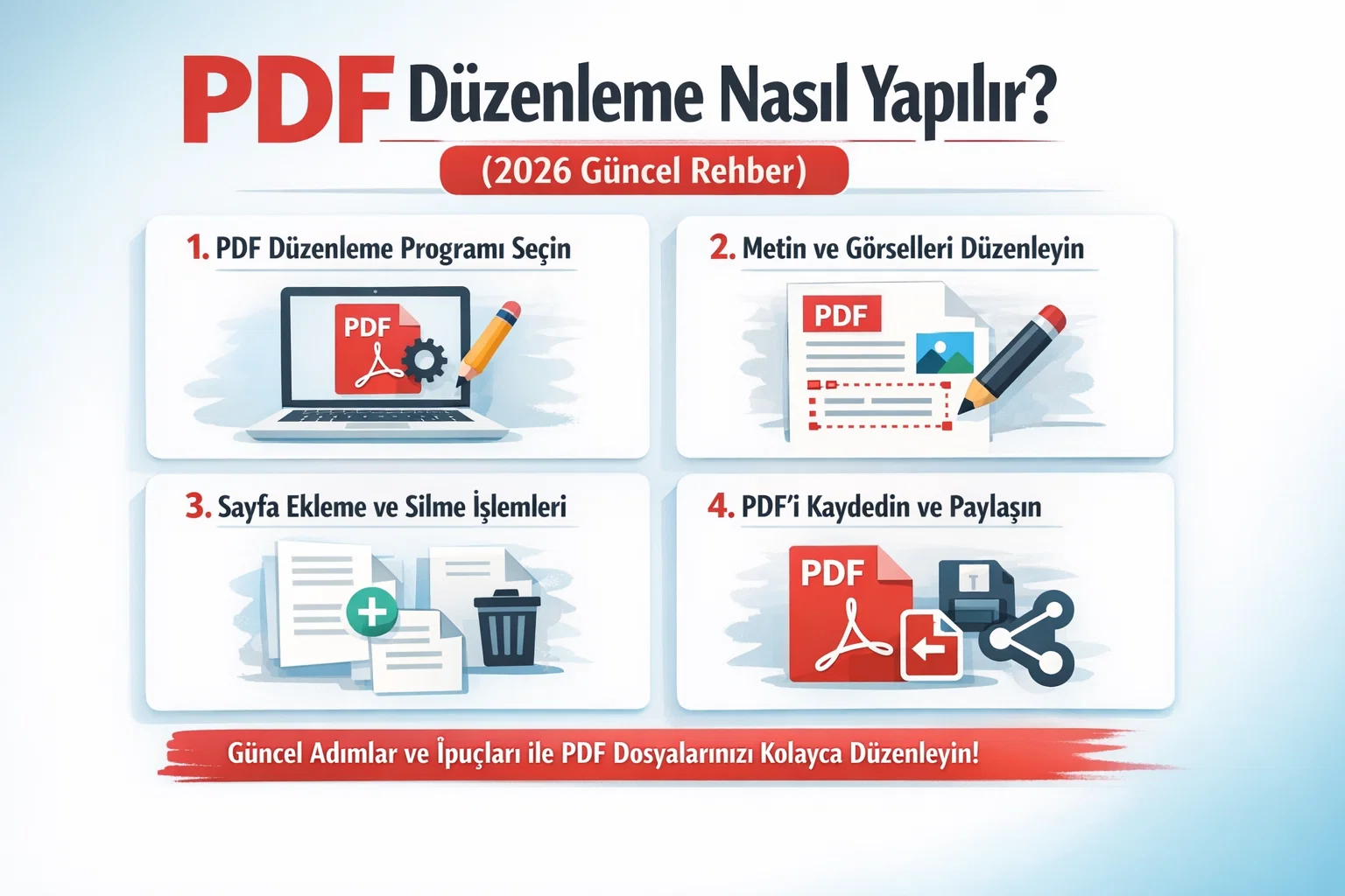 PDF Düzenleme Nasıl Yapılır? (2026 Güncel Rehber)