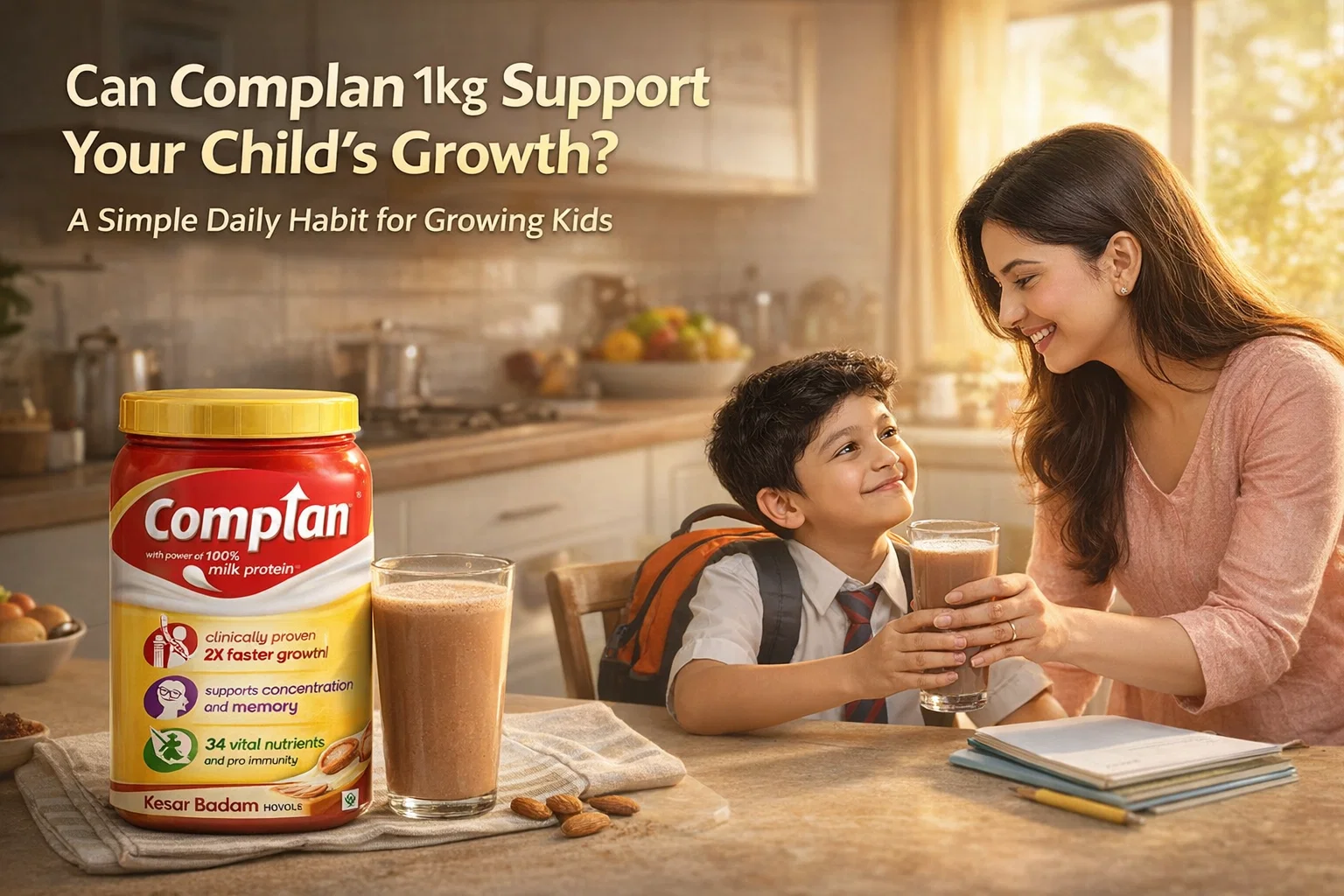 Complan 1kg health drink for kids daily nutrition
