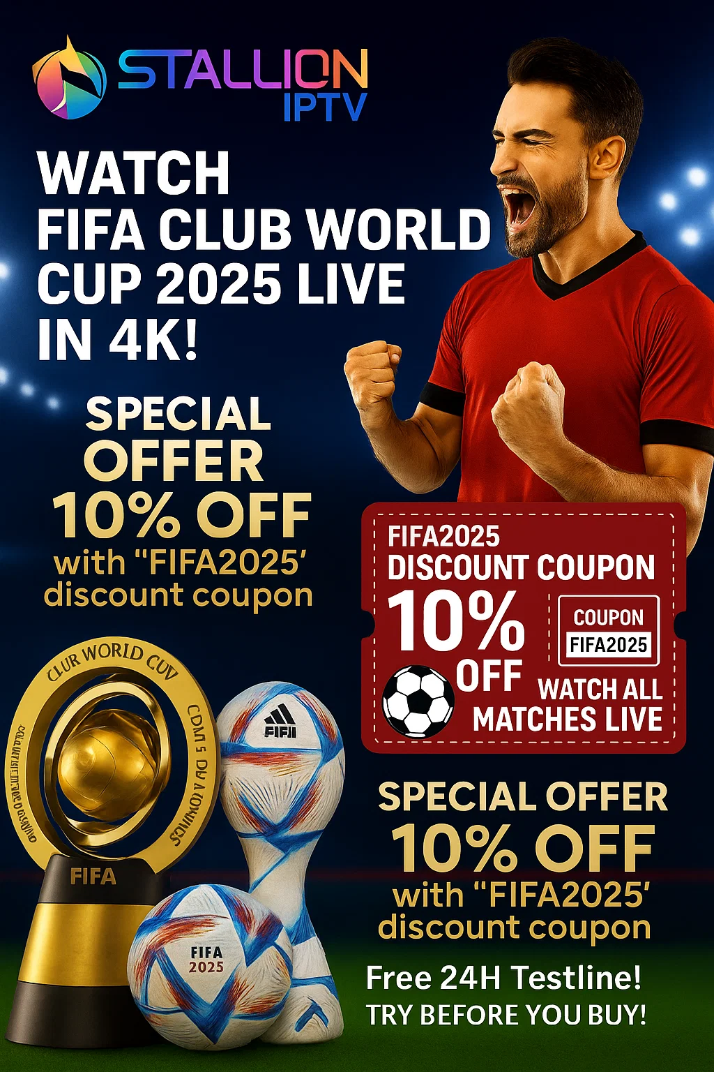 FIFA World Cup 2025 – Get Ready for the Biggest Football Event ! “Stallion IPTV is the Best Solution for U”