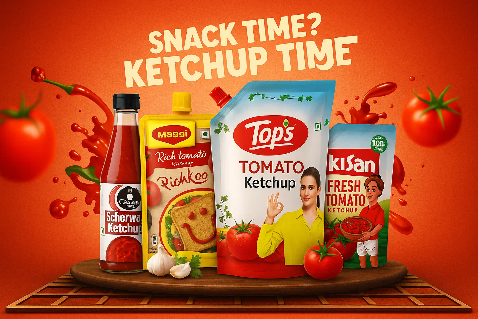 snack time,ketchup time